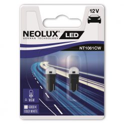 Neolux LED W5W NT1061CW-02B 12V 0,5W 6000K jasná biela  2ks/blister