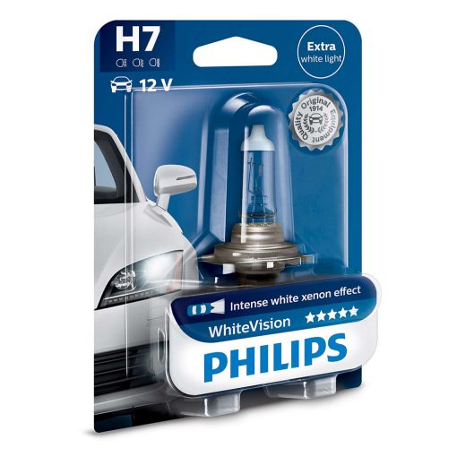 PHILIPS H7 12V 55W PX26D WHITEVISION - BLISTER 1KS