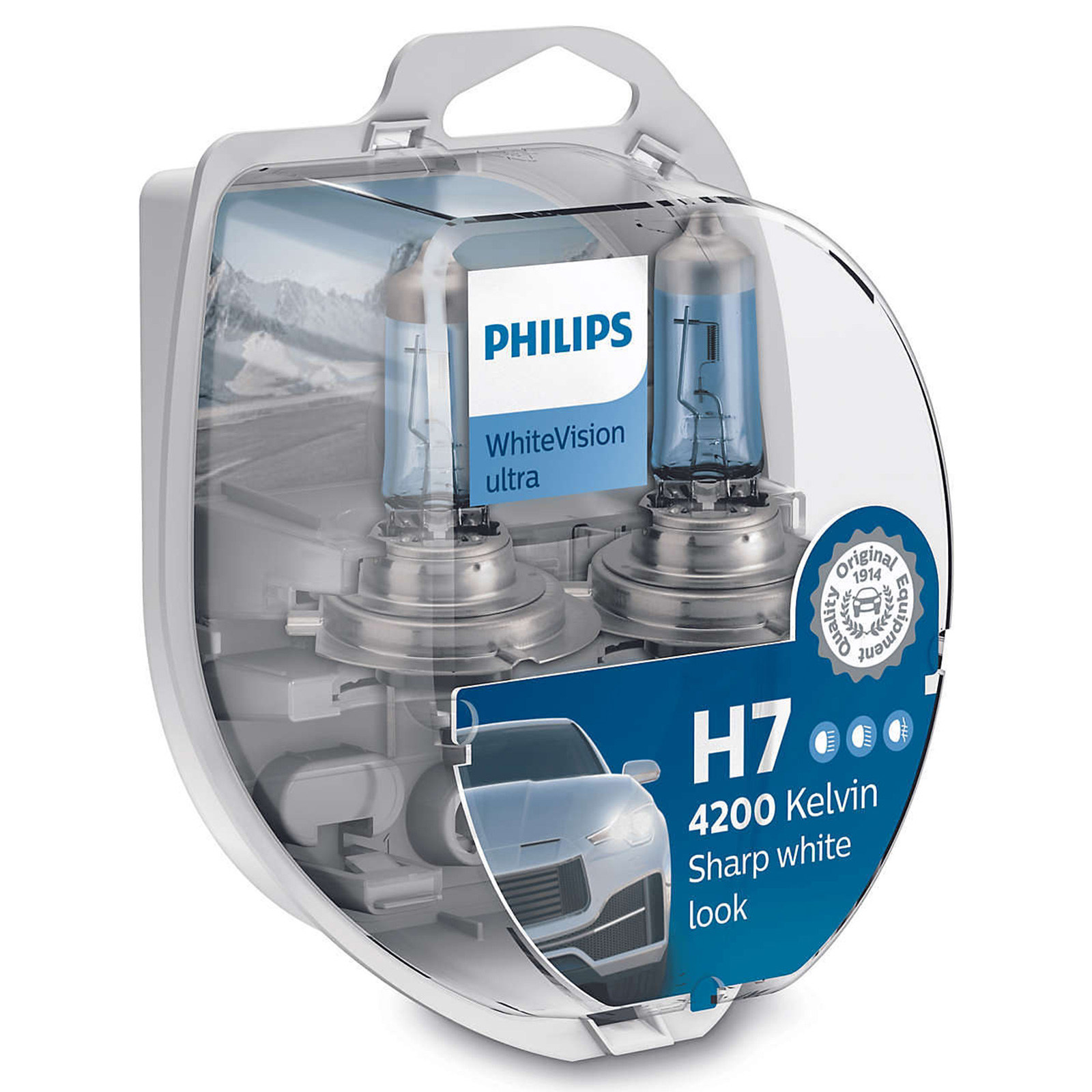 Philips H7 WhiteVision Ultra +60% 2ks/balenie + 2ks W5W | Autožiarovky .