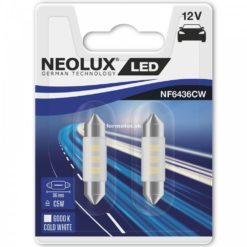 NEOLUX LED 12V 0.5W SV8.5-8 NF6436CW BLISTER 6000K JASNÁ BIELA DUO BLISTER (36MM)