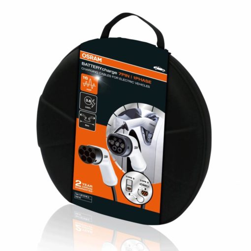 OSRAM DOBÍJACIE KÁBLE PRE ELEKTROMOBILY OCC21605 BATTERYCHARGE 7PIN 1PHASE 16 A - Image 3