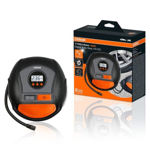 OSRAM TYREINFLATE OTI 450 DIGITÁLNY KOMPRESOR 12V DC AUTO-STOP